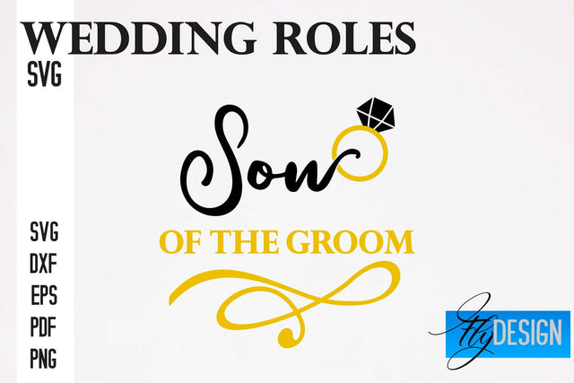 Wedding Roles SVG | Wedding SVG Design | Funny Design SVG SVG Fly Design 
