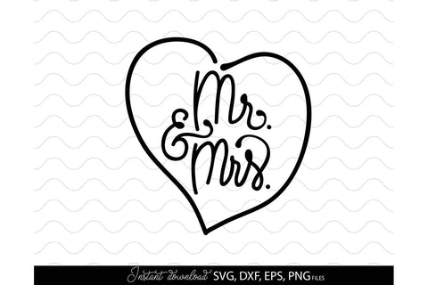 Wedding Shirts | Mr and Mrs Shirt SVG | Just Married PNG SVG March Design Studio 