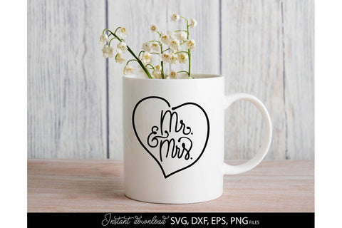 Wedding Shirts | Mr and Mrs Shirt SVG | Just Married PNG SVG March Design Studio 