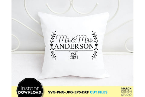 Wedding Shirts | Mr and Mrs Shirt SVG | Just Married PNG SVG March Design Studio 