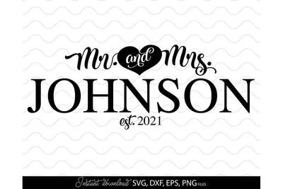 Wedding Shirts | Mr and Mrs Shirt SVG | Just Married PNG SVG March Design Studio 