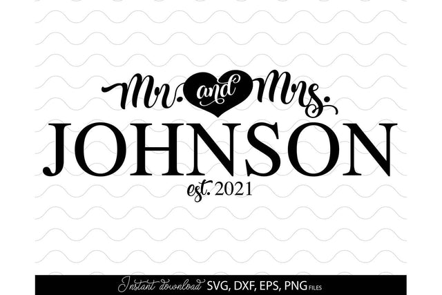 Wedding Shirts | Mr and Mrs Shirt SVG | Just Married PNG SVG March Design Studio 