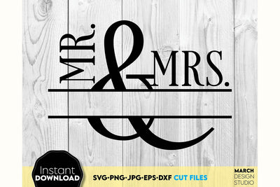 Wedding Shirts | Mr and Mrs Shirt SVG | Just Married PNG SVG March Design Studio 