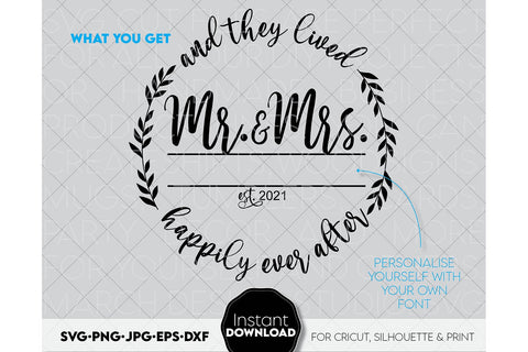 Wedding Sign SVG Bundle | Mr and Mrs SVG Bundle | Just Married SVG March Design Studio 