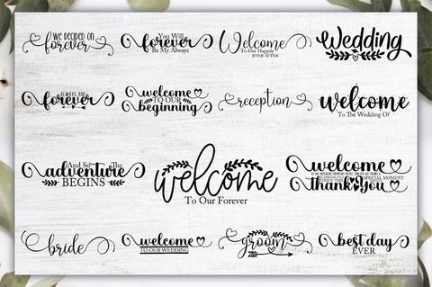 Wedding Sign SVG Bundle SVG Ariyan 