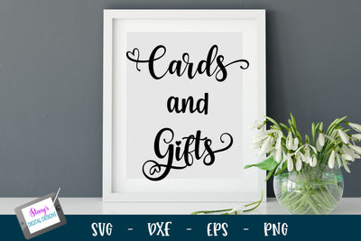 Wedding Sign SVG | Cards and gifts SVG Stacy's Digital Designs 