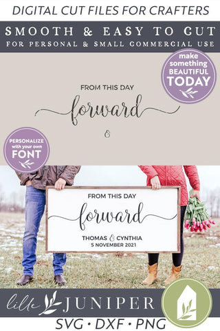 Wedding Sign SVG | From This Day Forward SVG SVG LilleJuniper 