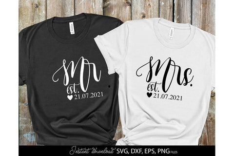 Wedding Sign SVG | Mr and Mrs SVG | Just Married SVG | Wedding SVG SVG March Design Studio 