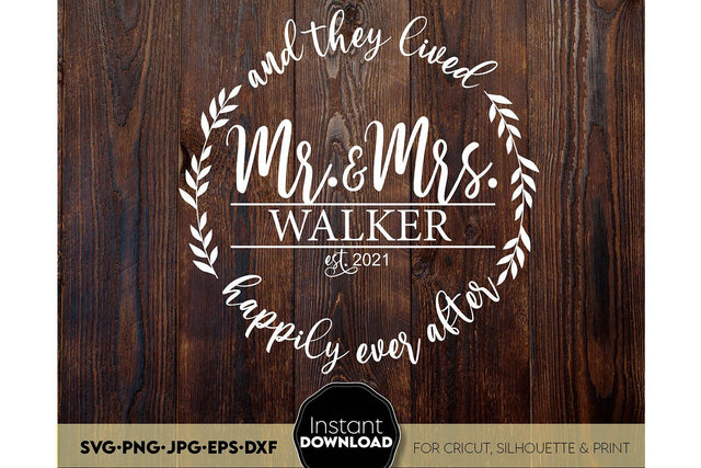 Wedding Sign SVG | Mr and Mrs SVG | Just Married SVG | Wedding SVG SVG March Design Studio 