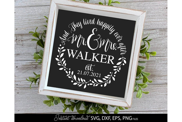Wedding Sign SVG | Mr and Mrs SVG | Just Married SVG | Wedding SVG SVG March Design Studio 