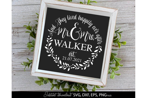 Wedding Sign SVG | Mr and Mrs SVG | Just Married SVG | Wedding SVG SVG March Design Studio 