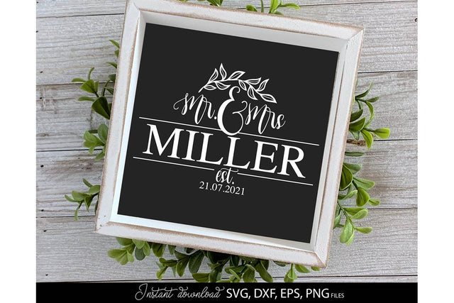 Wedding Sign SVG | Mr and Mrs SVG | Just Married SVG | Wedding SVG SVG March Design Studio 