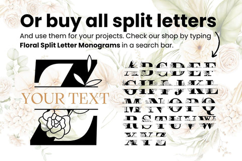 Wedding Split Monogram Letter Z SVG SVG SvgOcean 