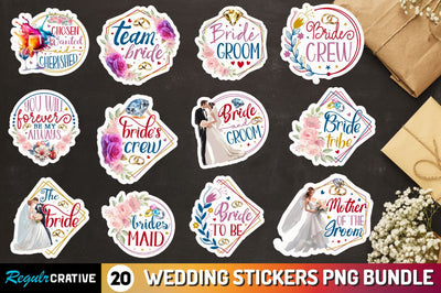 Wedding Stickers Bundle Sublimation Regulrcrative 