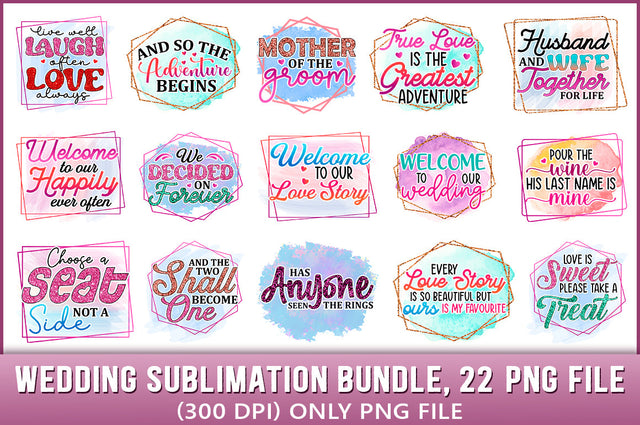 Wedding Sublimation Bundle, Groom Bride Sublimation Bundle SVG Shetara Begum 