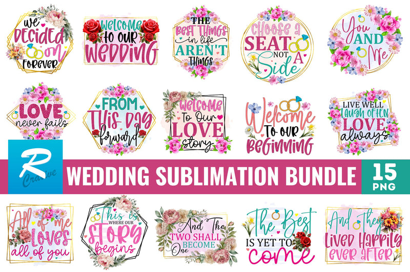 Wedding Sublimation Bundle Sublimation Regulrcrative 