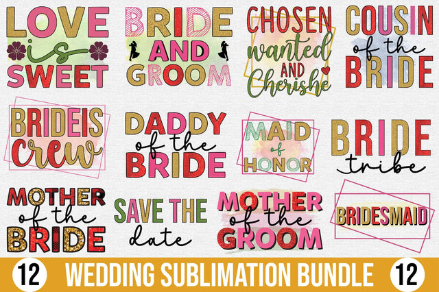 Wedding Sublimation Bundle SVG SVGista 