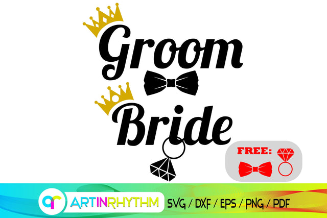 wedding svg, bride and groom svg, couple SVG Artinrhythm shop 