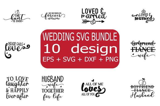 Wedding SVG bundle 10 design SVG svgteam 