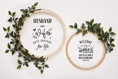 Wedding SVG Bundle, 12 Designs SVG SmmrDesign 