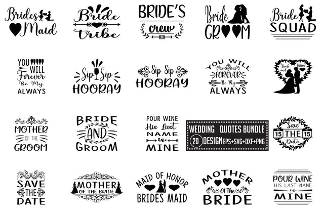 wedding SVG bundle 20 design SVG Nurstore 