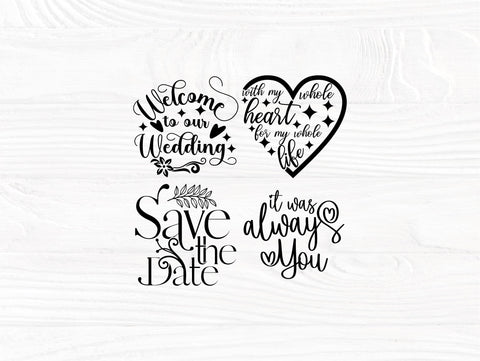 Wedding SVG Bundle, Mr and Mrs Svg, Bridesmaid Svg SVG TonisArtStudio 