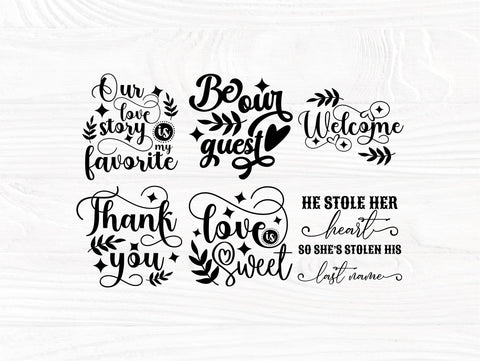 Wedding SVG Bundle, Mr and Mrs Svg, Bridesmaid Svg SVG TonisArtStudio 