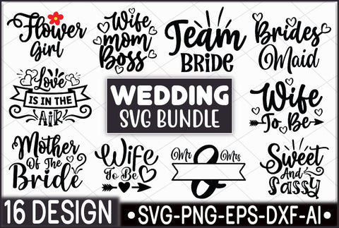 Wedding SVG Bundle SVG Ariyan 