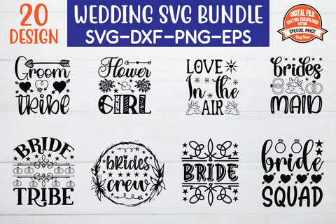 Wedding SVG Bundle SVG BB Type Studios 