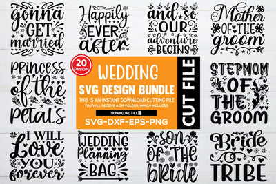 Wedding SVG Bundle SVG BB Type Studios 