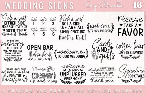 Wedding SVG Bundle SVG DESIGNISTIC 