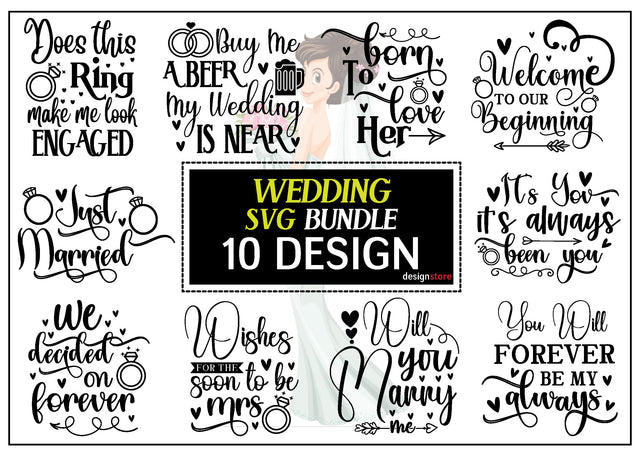 Wedding Svg Bundle SVG designstore 