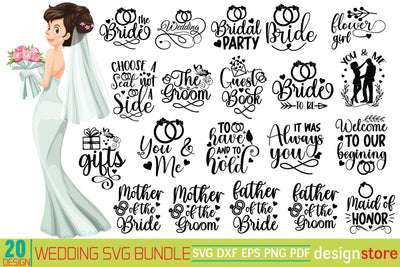 Wedding Svg Bundle SVG designstore 