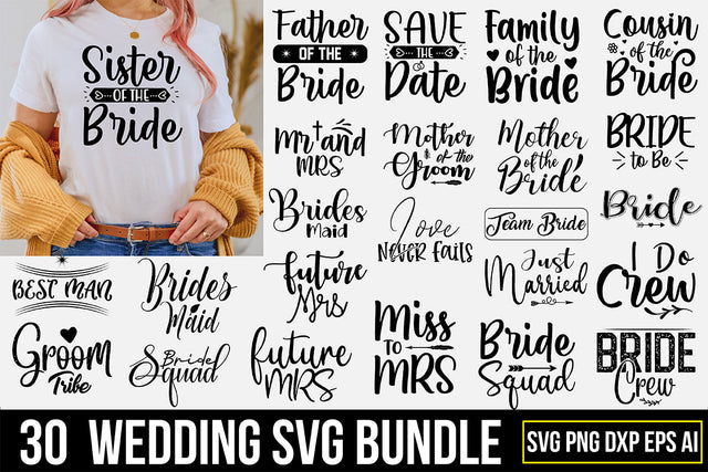 Wedding SVG Bundle SVG nirmal108roy 