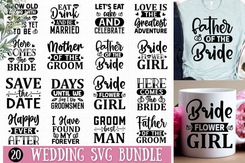 Wedding Svg Bundle SVG Regulrcrative 
