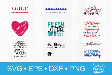 Wedding SVG Bundle SVG SavanasDesign 