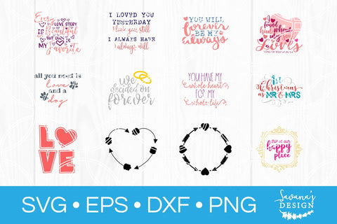 Wedding SVG Bundle SVG SavanasDesign 