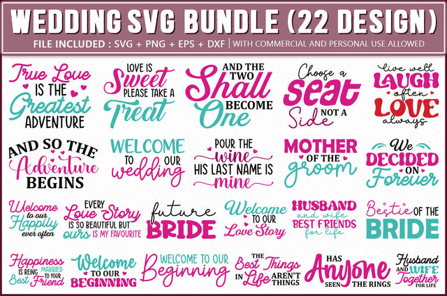 Wedding SVG Bundle SVG Shetara Begum 