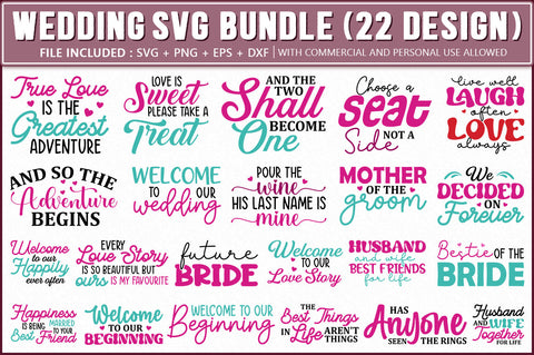 Wedding SVG Bundle SVG Shetara Begum 