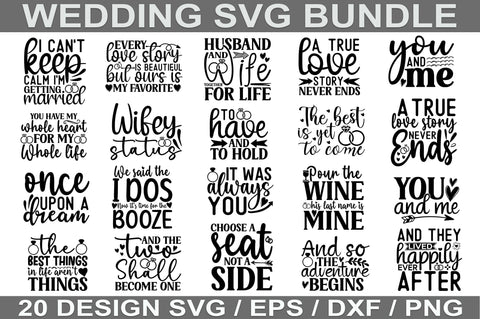 Wedding SVG Bundle - So Fontsy