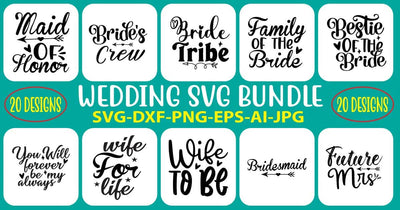 Wedding SVG Bundle SVG Syaman 