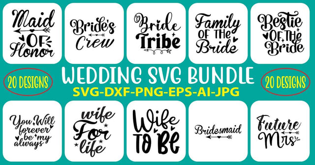 Wedding SVG Bundle SVG Syaman 