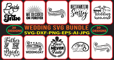 Wedding SVG Bundle SVG Syaman 