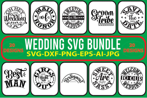 WEDDING-SVG-BUNDLE SVG Syaman 