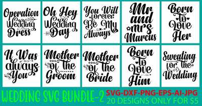 Wedding SVG Bundle SVG Syaman 