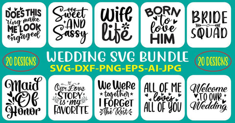 Wedding SVG Bundle SVG Syaman 