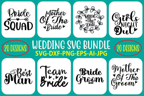 Wedding SVG Bundle SVG Syaman 