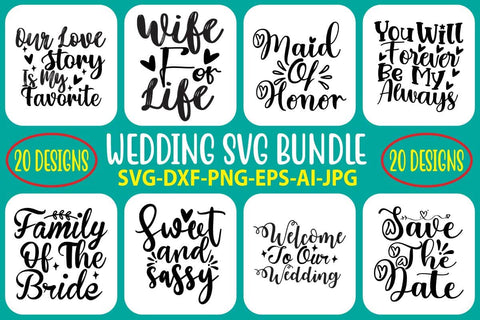 Wedding SVG Bundle SVG Syaman 