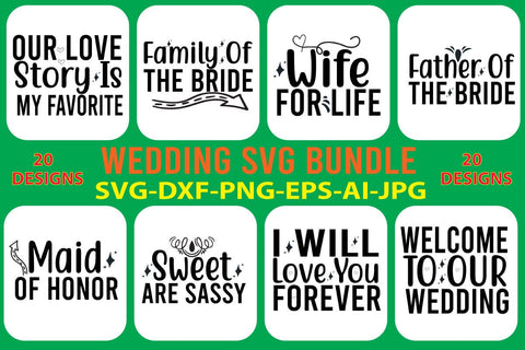 Wedding SVG Bundle SVG Syaman 