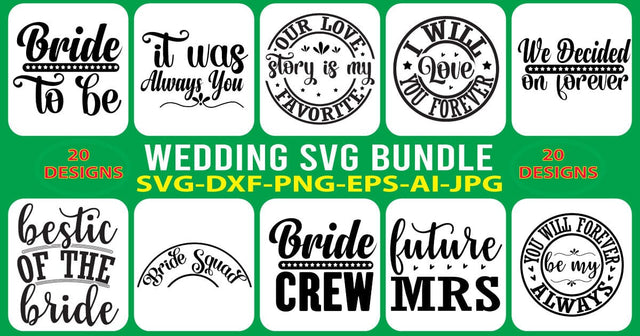 WEDDING-SVG-BUNDLE SVG Syaman 